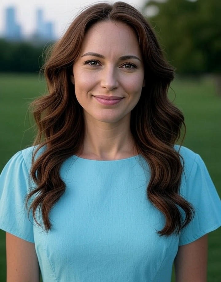 Portrait of Peggy, a satisfied.